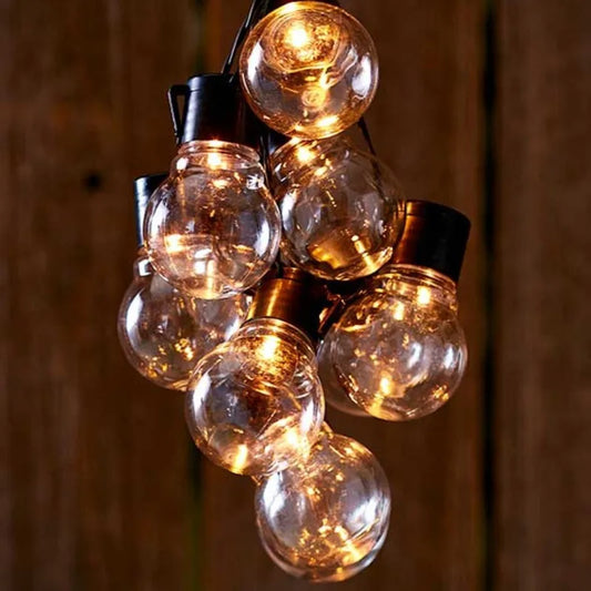 10/20 LED Fairy Bulb Light String Battery Powered Bedroom Outdoor Garden Wedding Party Decoration Atmosphere Garland Lights