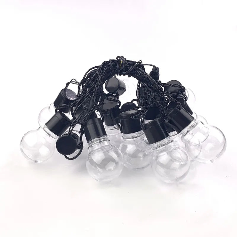 10/20 LED Fairy Bulb Light String Battery Powered Bedroom Outdoor Garden Wedding Party Decoration Atmosphere Garland Lights