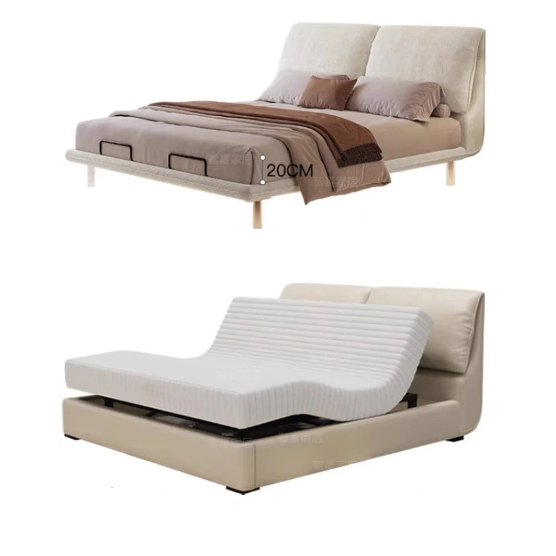 Bedroom Electric Beds Leg Support Dressing French Frame Bed Headboards Double Lounge Camas Matrimonial House Accessories