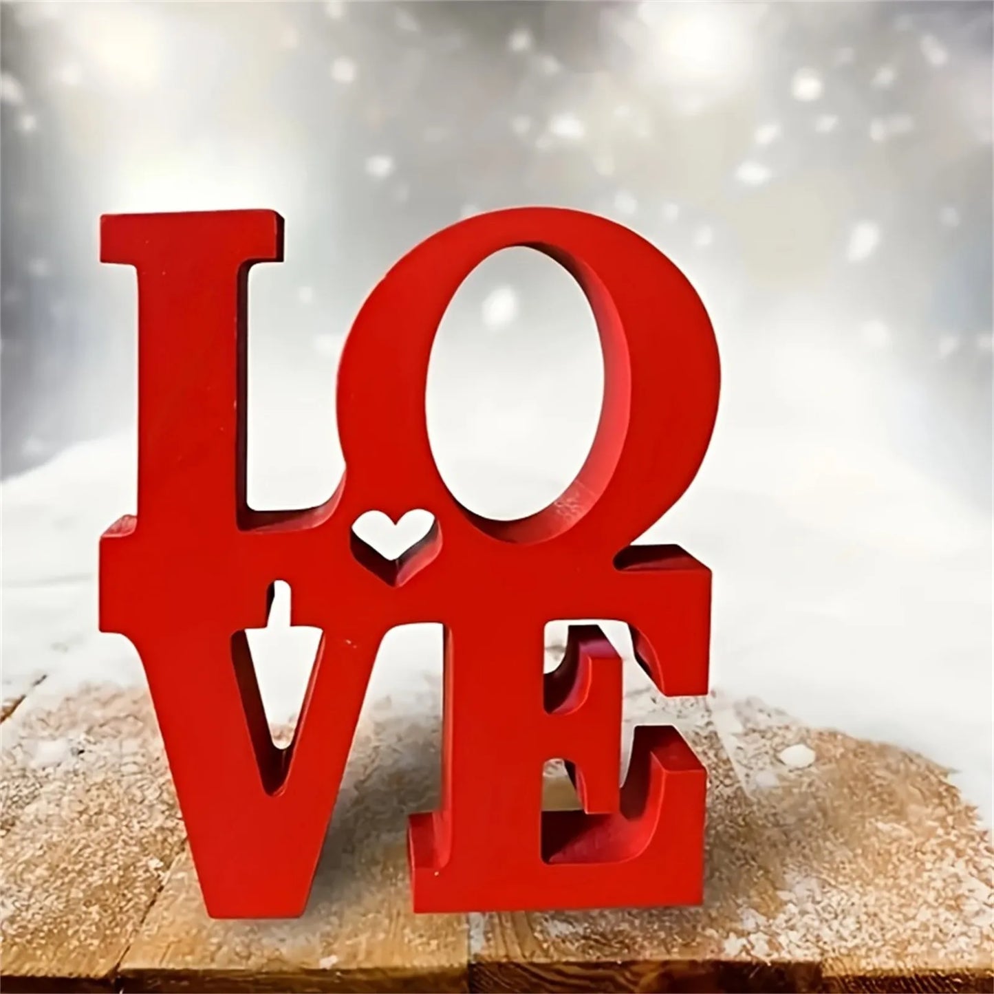 Valentine's Day "LOVE" Letter Ornaments Home Decoration Craft Gift Valentines Day Desktop Ornaments Bar Party Decoration Props