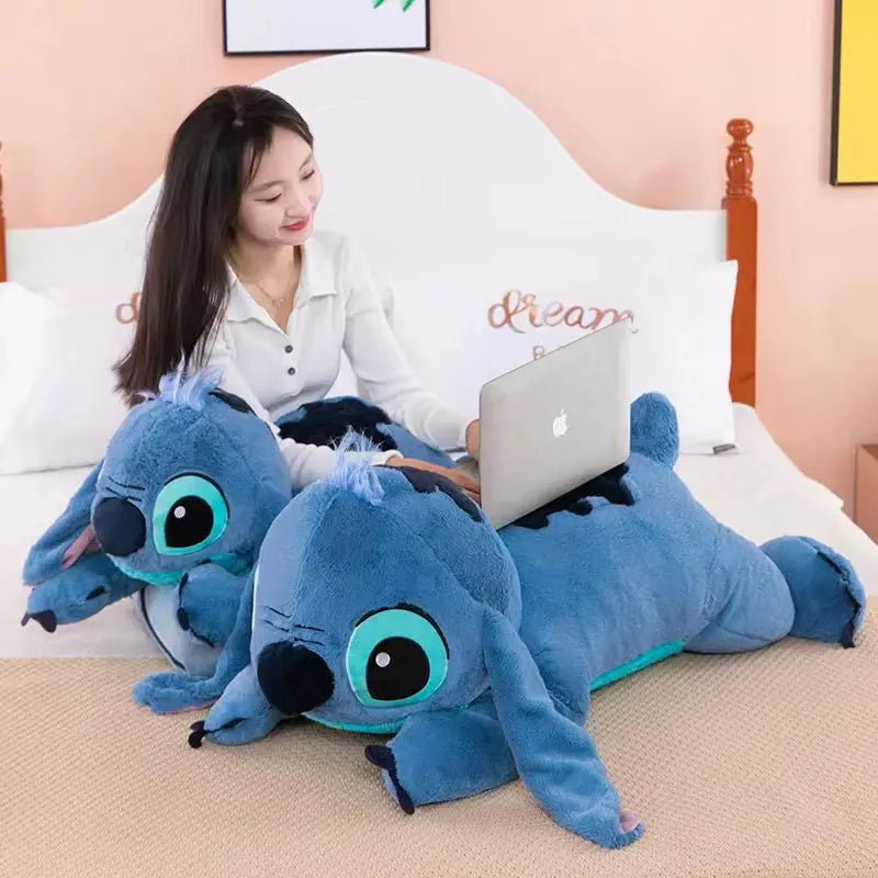 100cm Super Big Size Blue Stitch Plushie Anime Stuffed Doll Lilo & Stitch Cartoon Character Children's Pillow Kids Gift Toy