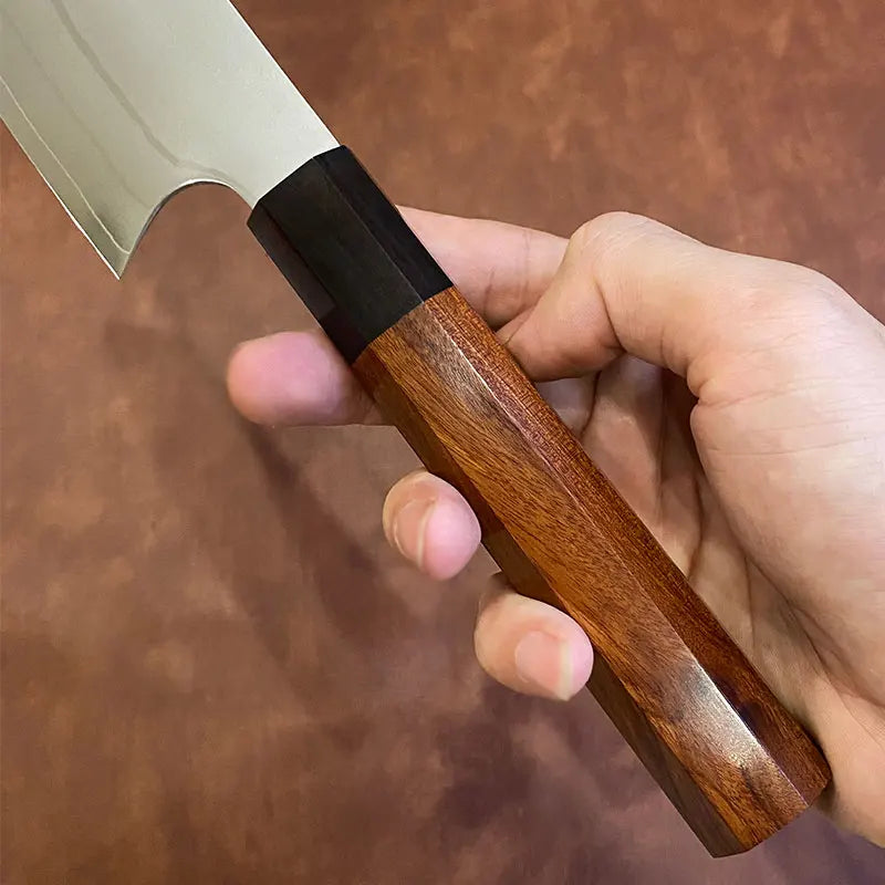 8 Inch Kiritsuke Knife Wood Handle 9 Layer Clad Steel Blade Sharp Chefs Cleaver Slicing 10Cr15CoMoV Kitchen Knives Cooking Tools
