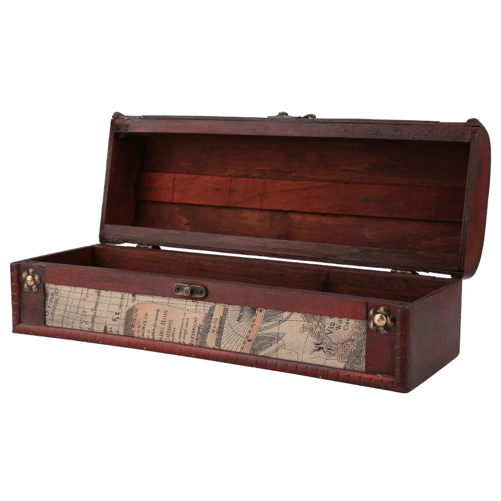 Wooden Wine Storage Box Vintage Wooden Red Wine Champagne Single Bottle Packing Storage Box Wedding Birthday Gift