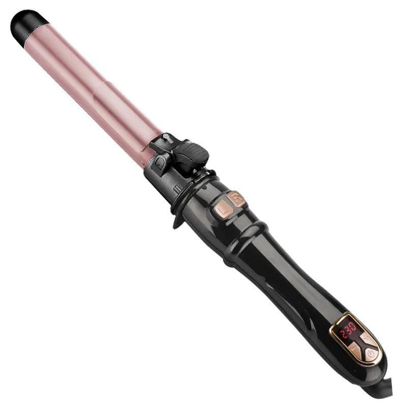 Automatic Hair Curler 1.1inches Rotating Curling Iron with LED Display Fast Heating Curling Wand Hair Curler for Home&Travel Use