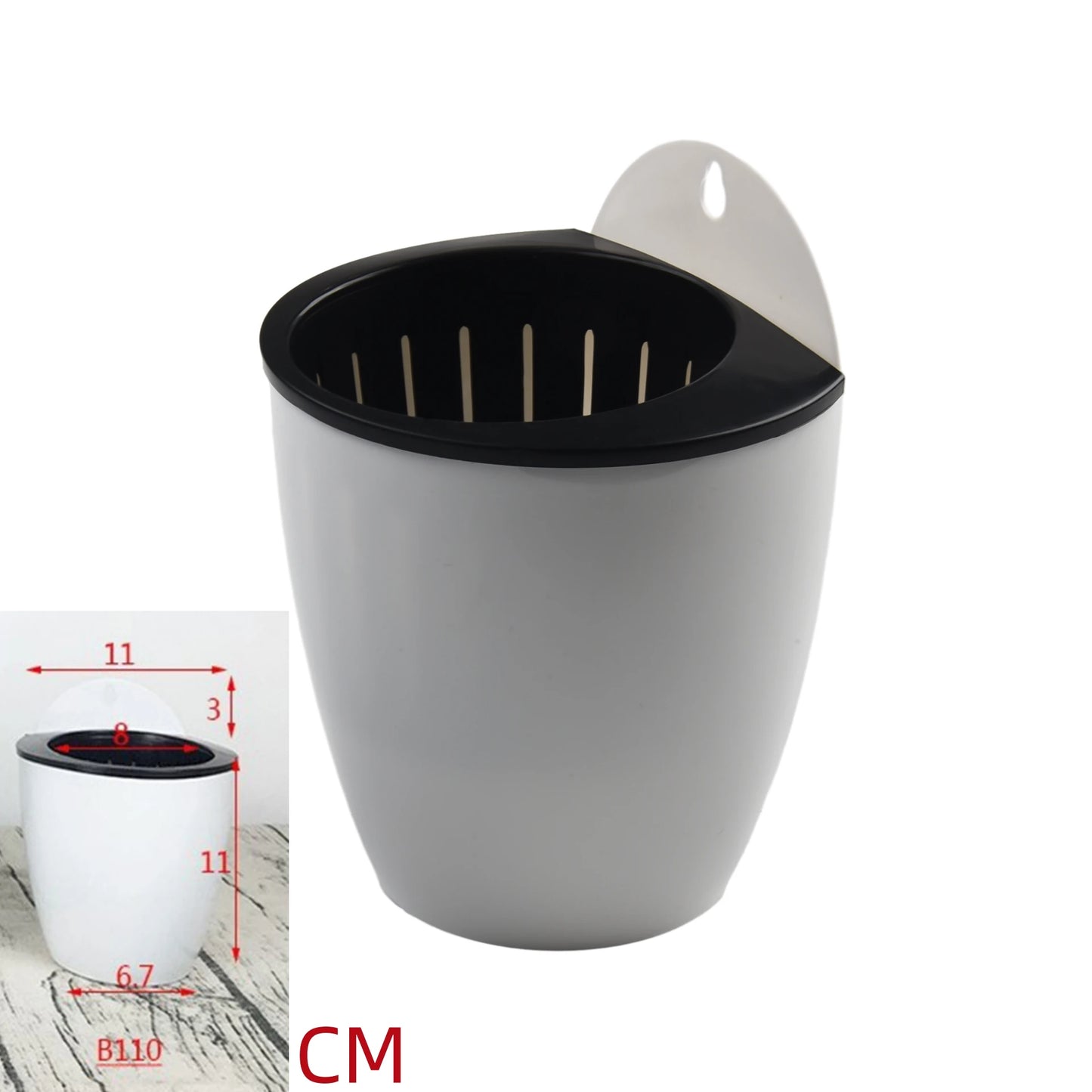 Artificial Pot Plants Pot Nursery Pot Artificial Lawn Vase White Plastic Thick Plant Flower Pot Home Garden Weddings Decoration