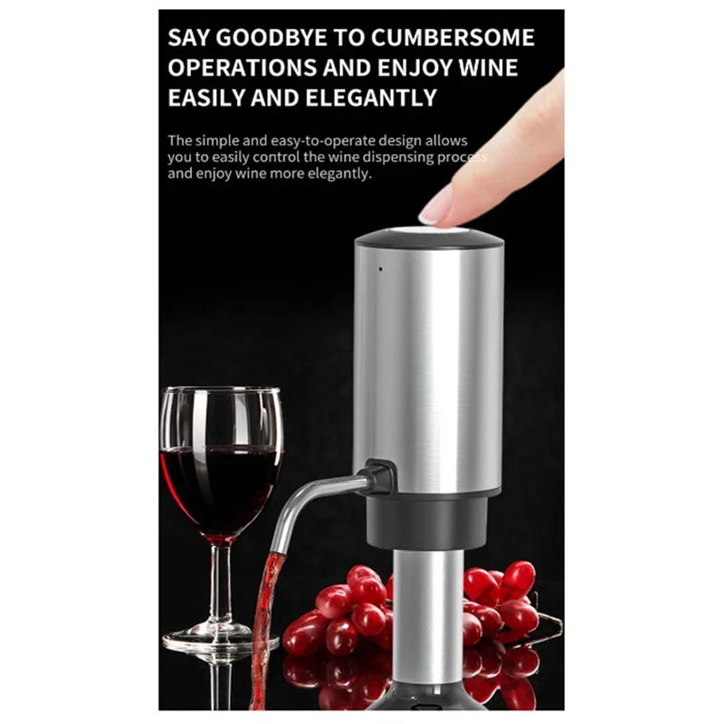 VELIF-Wine Aerator Electric Wine Decanter Automatic Wine Aerator, Wine Dispenser With USB For Wine Enthusiasts And Own Use