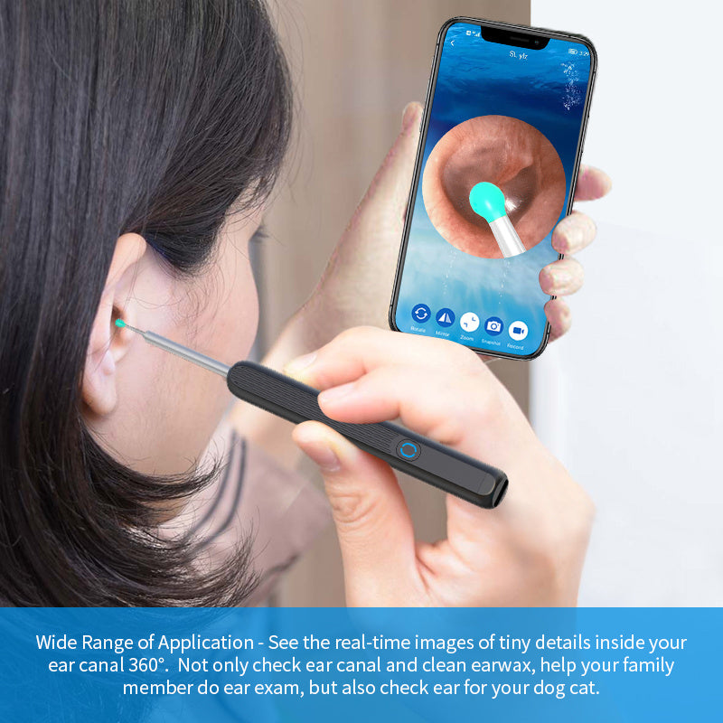 NE3 Ear Cleaner Otoscope Ear Wax Removal Tool With Camera LED Light Wireless