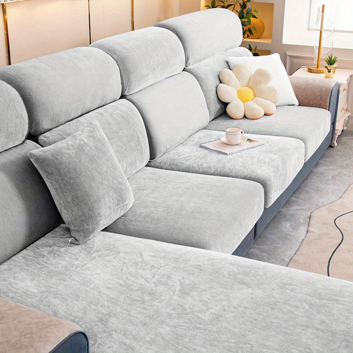 1pc Premium Thickened Sofa Slipcover - Waterproof Furniture Protector for Bedroom, Office, Living Room Home Decor - Stain-Resistant, Easy to Clean, Durable Couch Cover with Soft Brushed Fabric