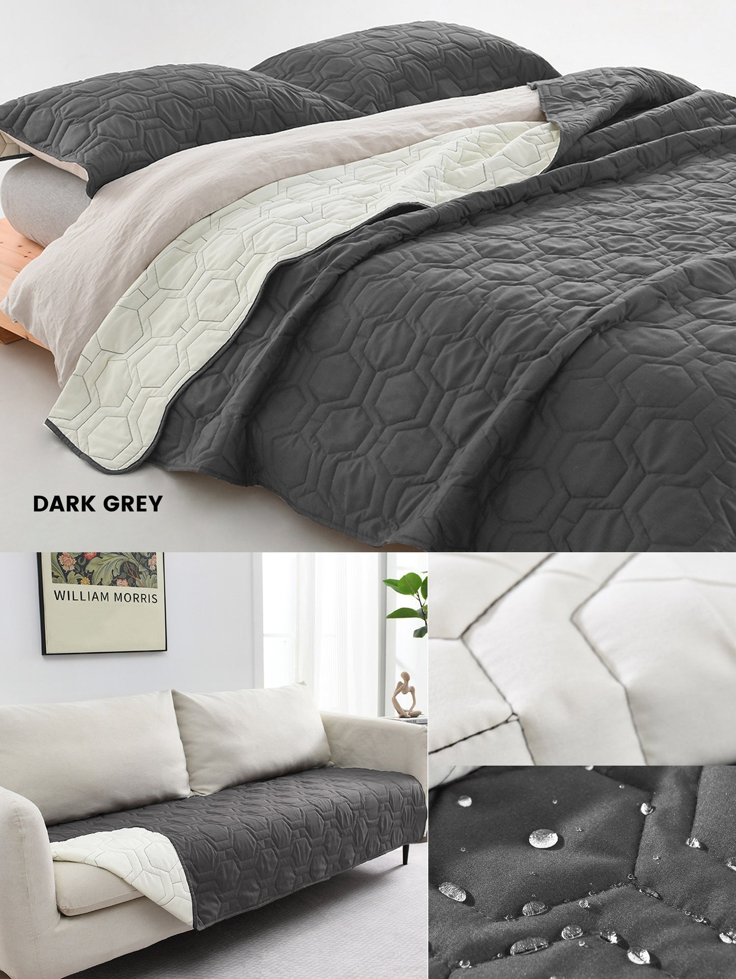 1 PC Dog Bed Cover And Pet Blanket Sofa Pet Bed Mat, Car Incontinence Mattress Protectors Furniture Couch Cover For Most Cats Dogs