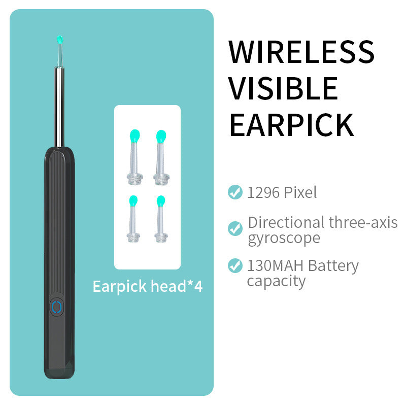 NE3 Ear Cleaner Otoscope Ear Wax Removal Tool With Camera LED Light Wireless