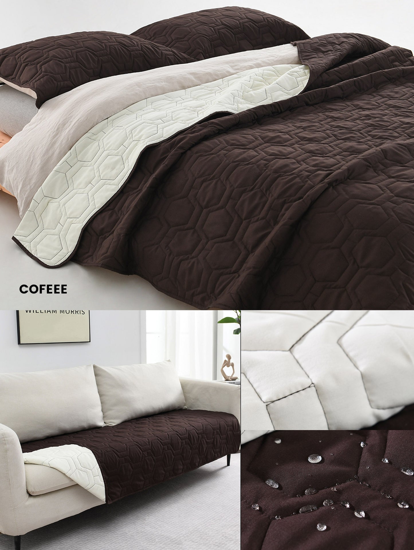 1 PC Dog Bed Cover And Pet Blanket Sofa Pet Bed Mat, Car Incontinence Mattress Protectors Furniture Couch Cover For Most Cats Dogs