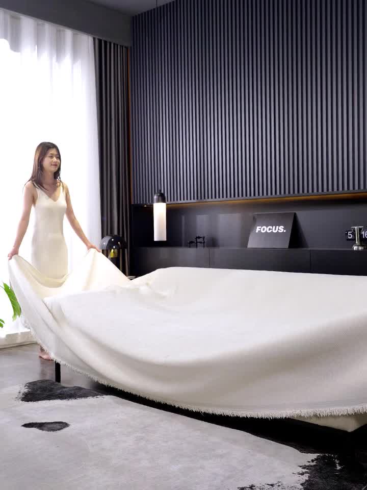 1pc Luxurious Waterproof Sofa Cover with Tassels - Durable, Washable, and Universal Furniture Protector for Living Room Home Decor - Stylish Couch Slipcover and Throw Blanket Alternative