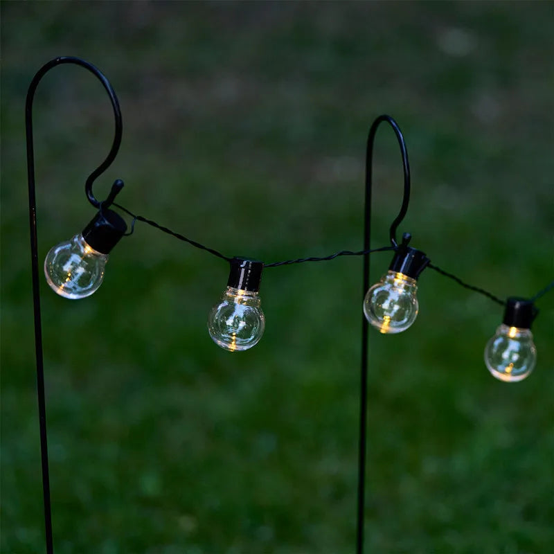10/20 LED Fairy Bulb Light String Battery Powered Bedroom Outdoor Garden Wedding Party Decoration Atmosphere Garland Lights