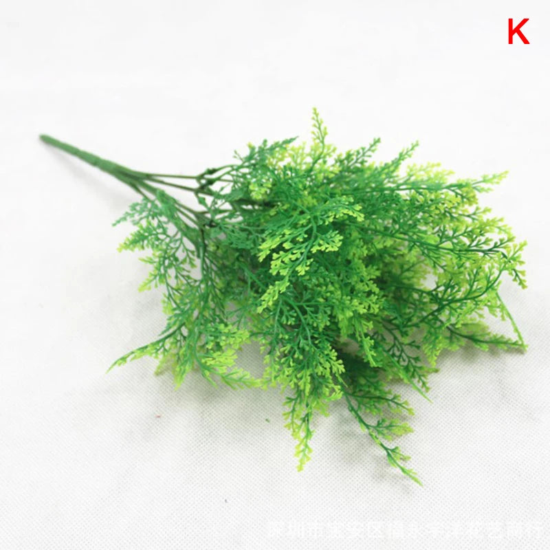 Artificial Plants Fake Leaf Foliage Bush Home Office Garden Wedding Decors