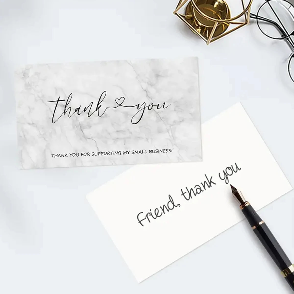 50Pcs 2x3.5 Inch Thank You Cards Small Business, Commercial Decoration Label,Thanks You Card For Retail Store Owner