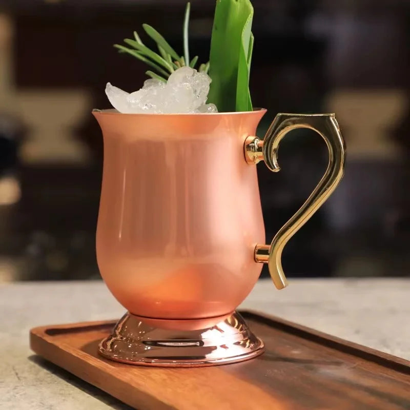340ml Moscow Mule Mug Copper Plated Mug Blue Blazer Mugs Cocktail Mug