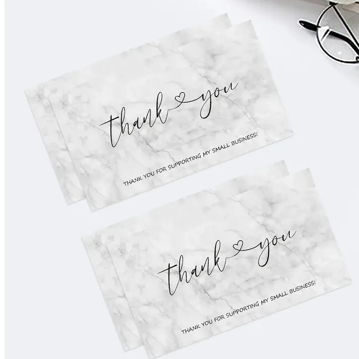50Pcs 2x3.5 Inch Thank You Cards Small Business, Commercial Decoration Label,Thanks You Card For Retail Store Owner