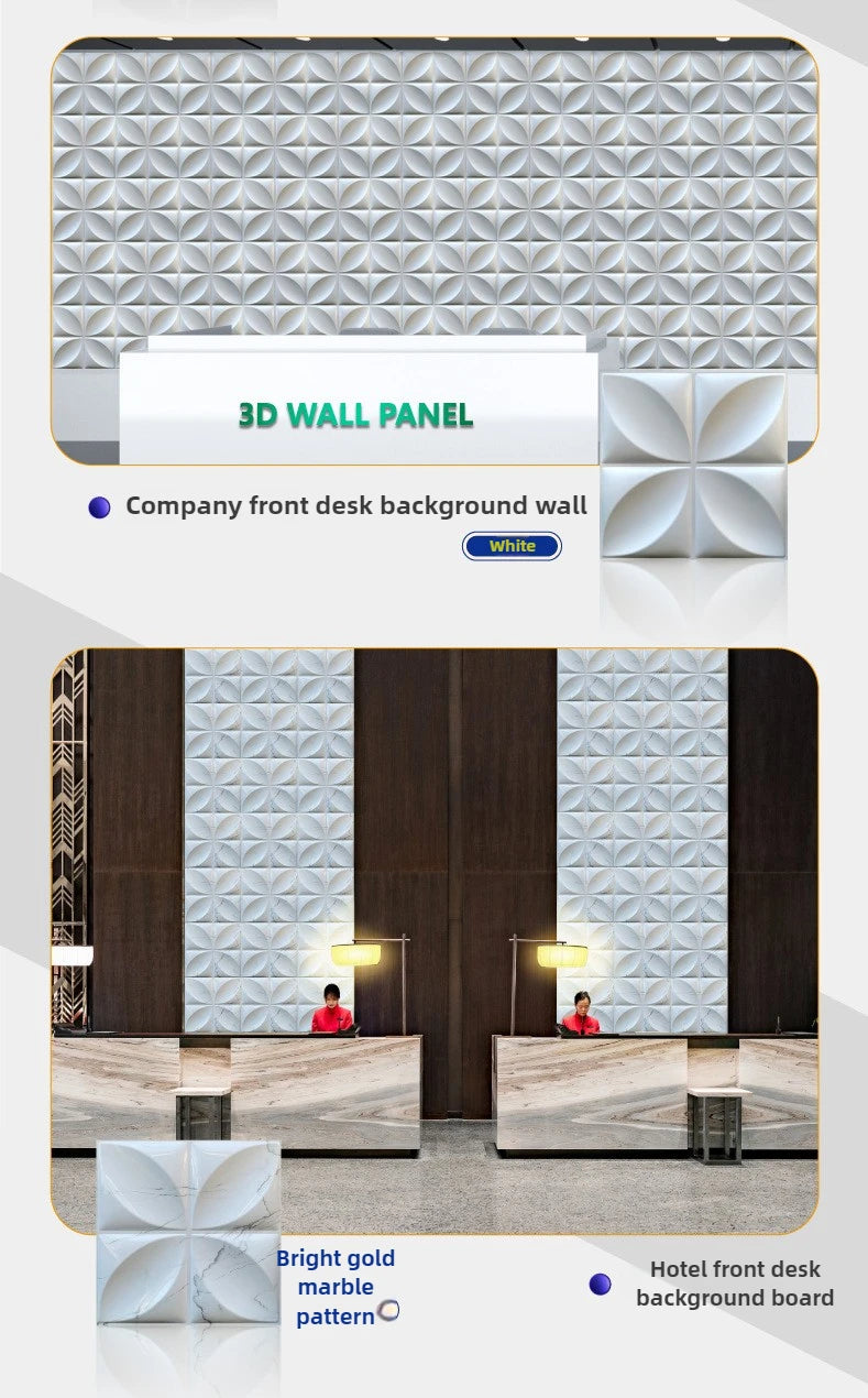 Wallpapers Home Decor 3D PVC Wall Panels - Waterproof Self-Adhesive Mold-Proof Board for Bedroom Living Room