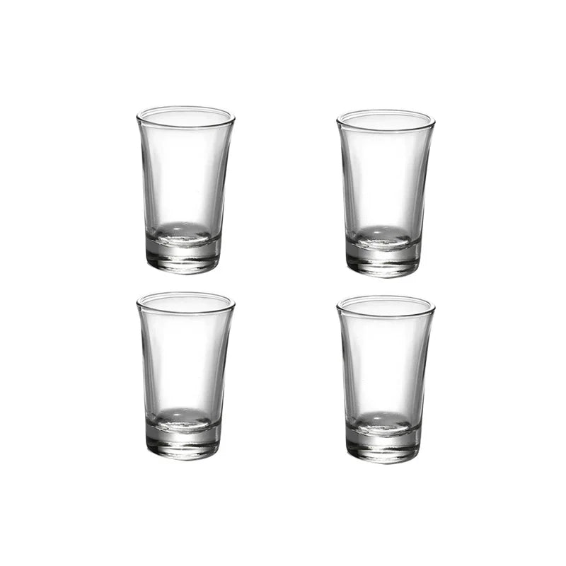 10ml/20ml/30ml/31ml Luxury Crystal Glass Cup 4pcs Vodka Glass High-end Gifts Hard Liquor Transparent Shot Glass Bar Bullet Cup