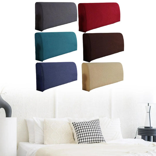Bed Headboard Cover Removable Soft Bedroom Decor Elastic Bedhead Cover Protective Case Dustproof Cover Modern Bed Head Cover