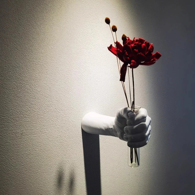 Wall Vase Modern Living Room Decoration Vases Creative Art Accessories Design Vase Aesthetic Home Ornament Vases Small Sculpture