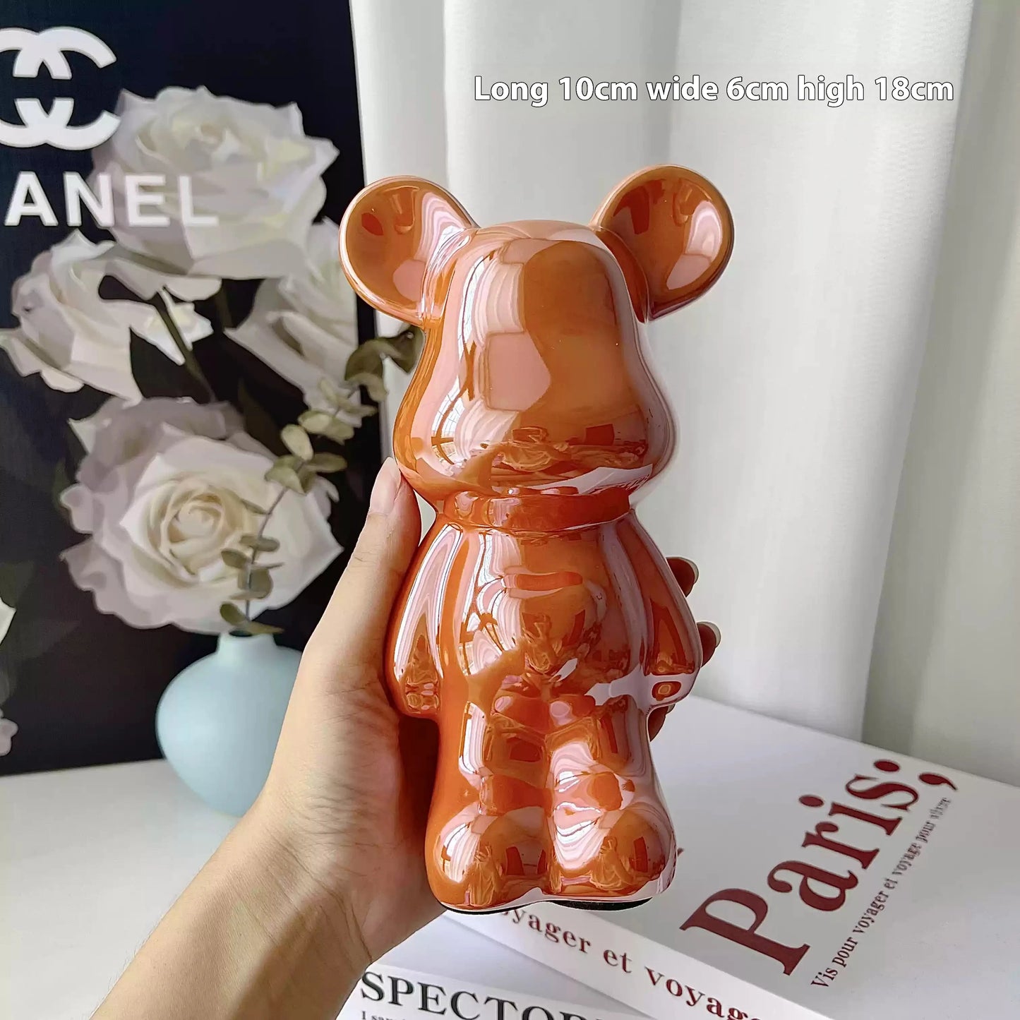 Light Luxury Bear Ornament, High-End Ceramic Living Room Foyer, Tv Cabinet, Piggy Bank, Home Decoration, Gift Giving