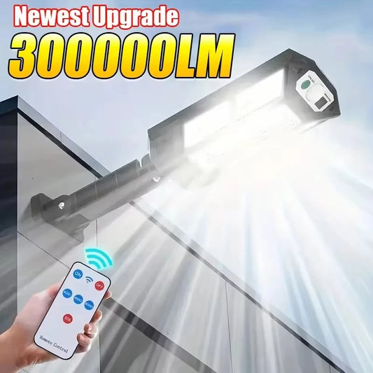 Newest Solar LED Light 300000LM Outdoor Solar Lamp Of Motion Sensor 4 Mode Waterproof IP65 Solar Garden Light Street Yard Lanter