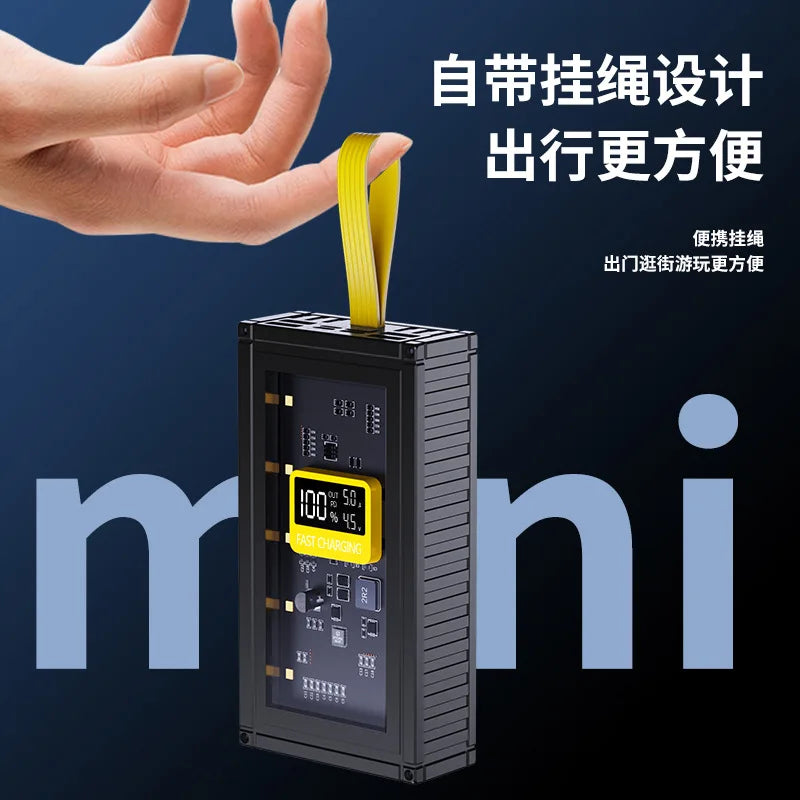 PowerBank 50000mAh 30000mAh 20000mAh Spare battery Portable Charger Mobile External Battery Fast charging For Camping iPhone