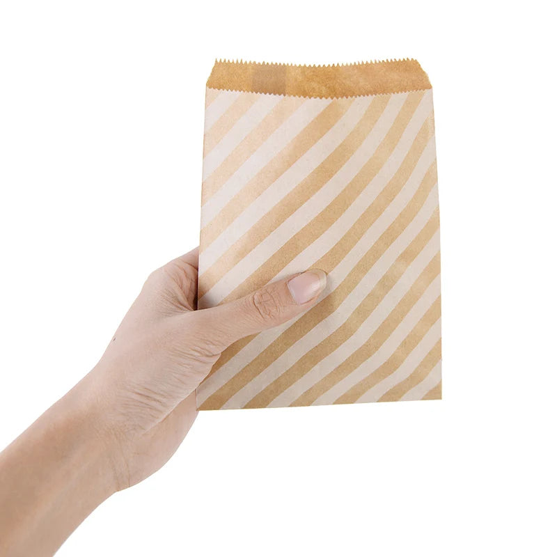 25/50pcs 13x18cm Thank You Kraft Paper Candy Bags Wedding Favors Biscuit Packaging Bag For Guest Birthday Party Decor Gift Pouch