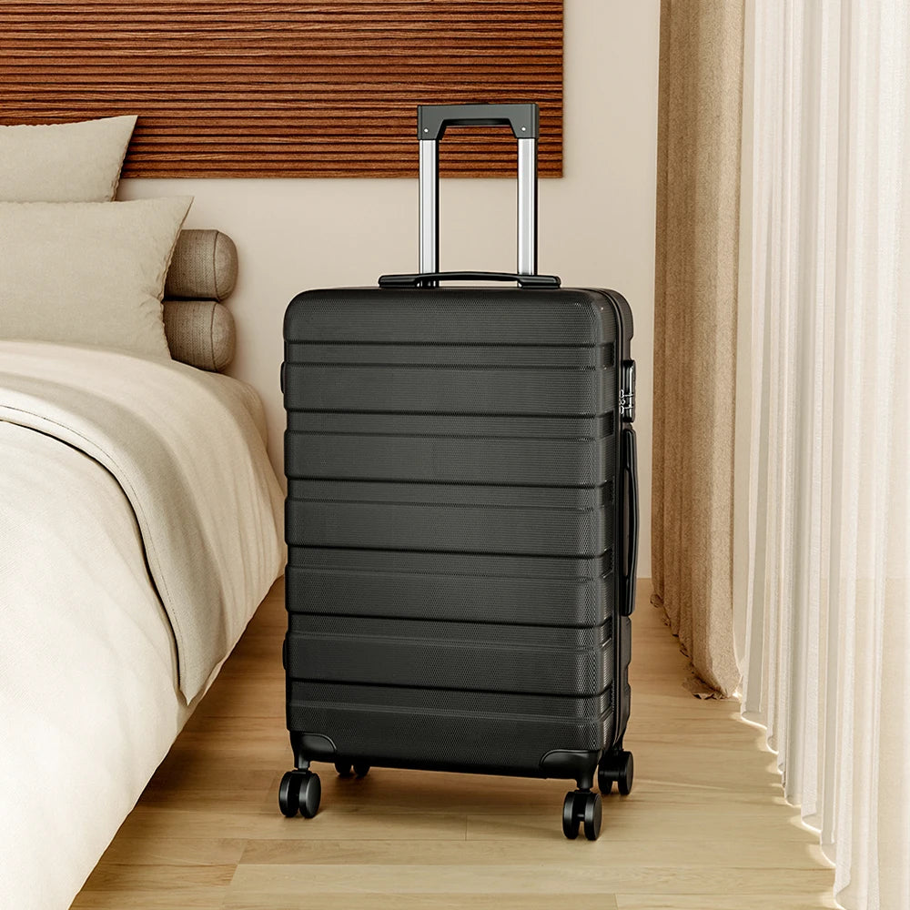 【Sheonly】Hardshell Rolling Luggage Trolley Travel Case, 20" 