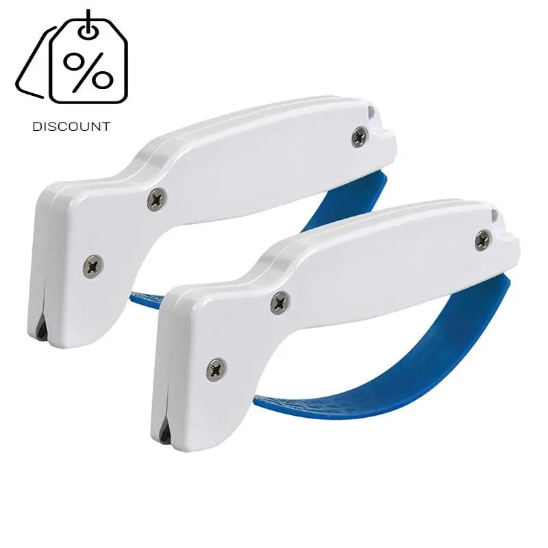 A19F-2Pack Kitchen Knifes Sharpener Handheld Carbide Tipped Blade Sharpener Sharpens Knives & Scissors