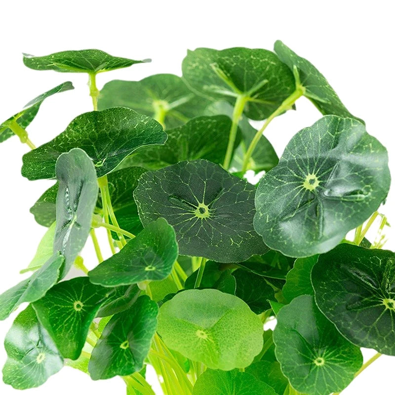 Artificial Plants Lotus Leaf Potting Materials Festival Home Room Decor Household Product Outdoor Garden YardGreen Plants Bonsai