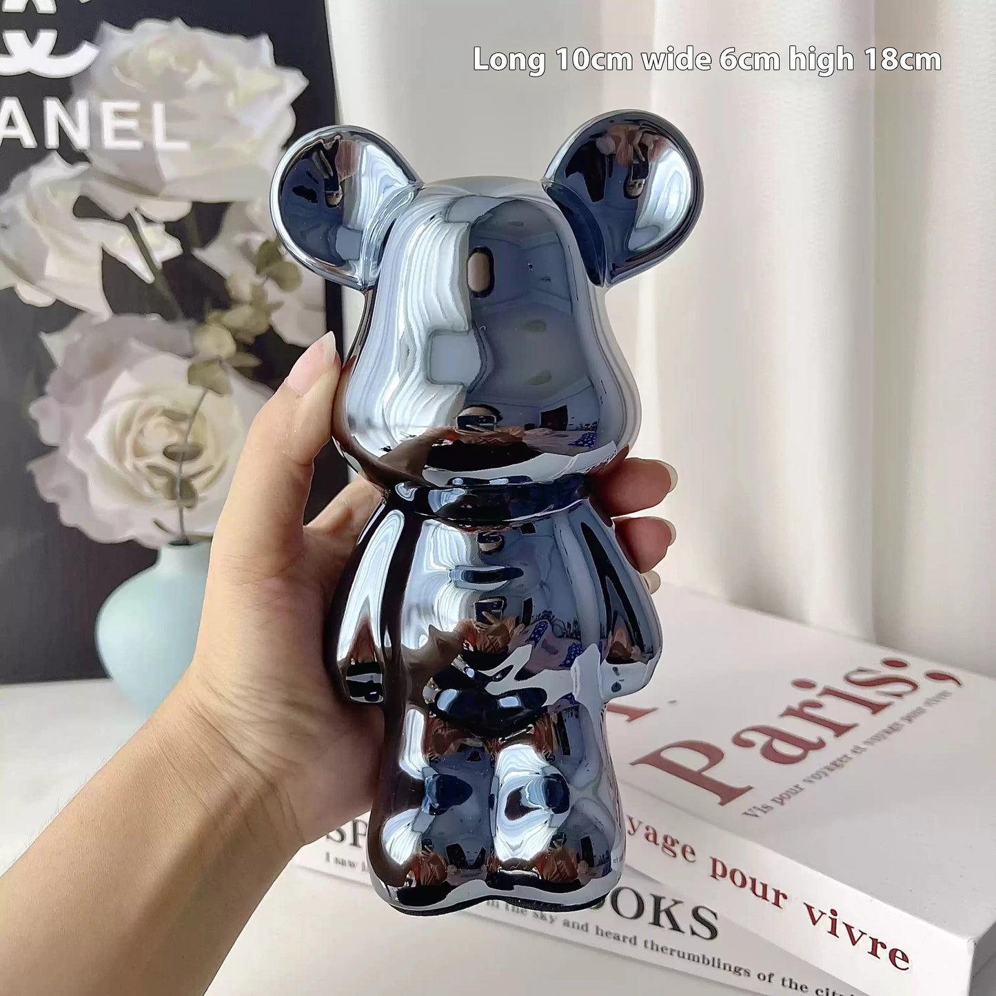 Light Luxury Bear Ornament, High-End Ceramic Living Room Foyer, Tv Cabinet, Piggy Bank, Home Decoration, Gift Giving