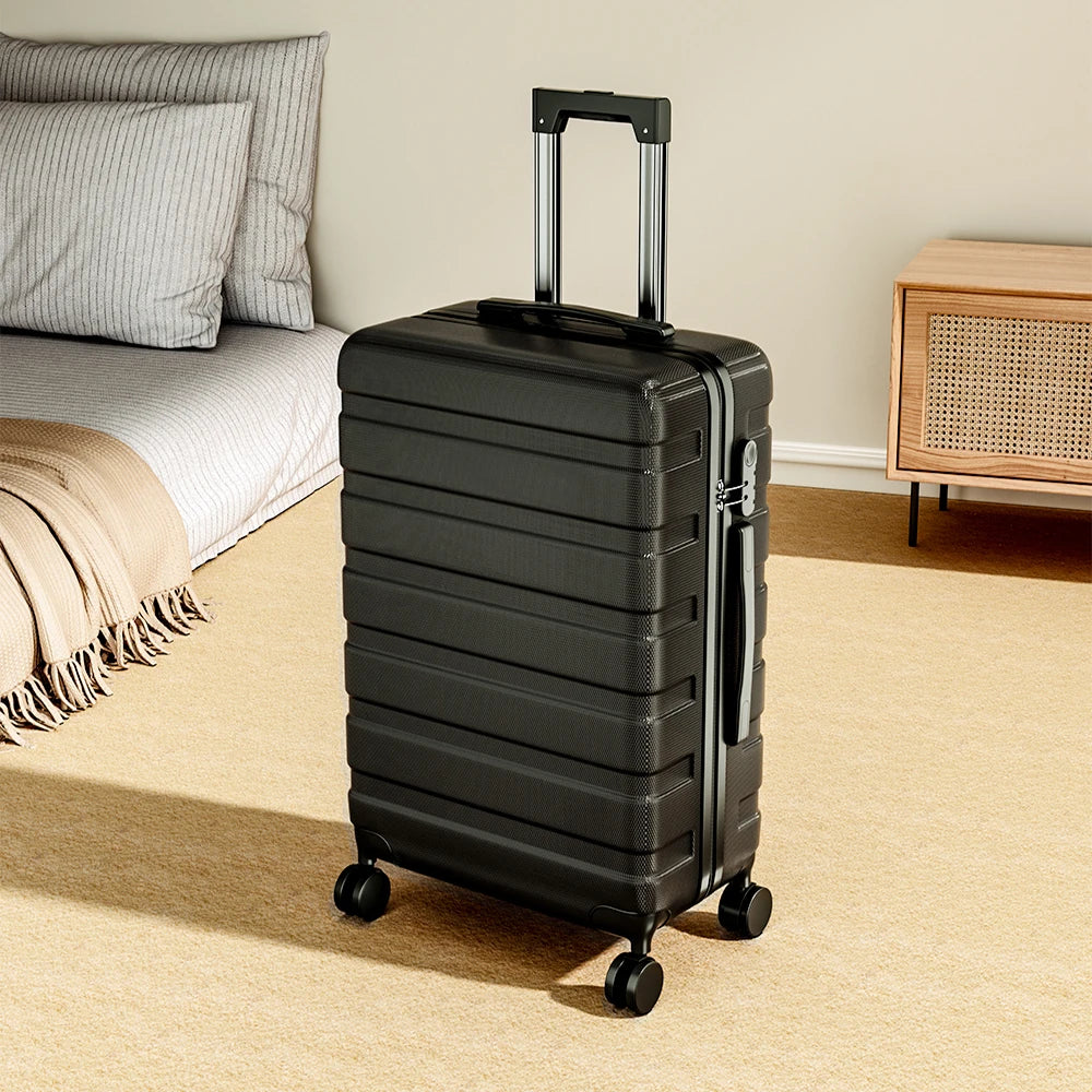 【Sheonly】Hardshell Rolling Luggage Trolley Travel Case, 20" 