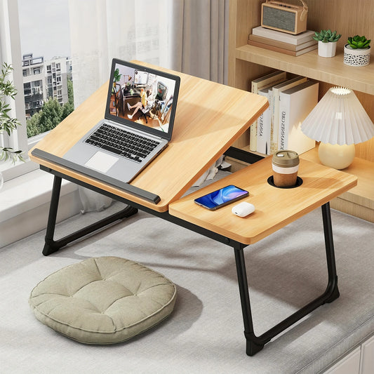 Tray table, notebook computer and writing table, dining table and notebook computer bed support