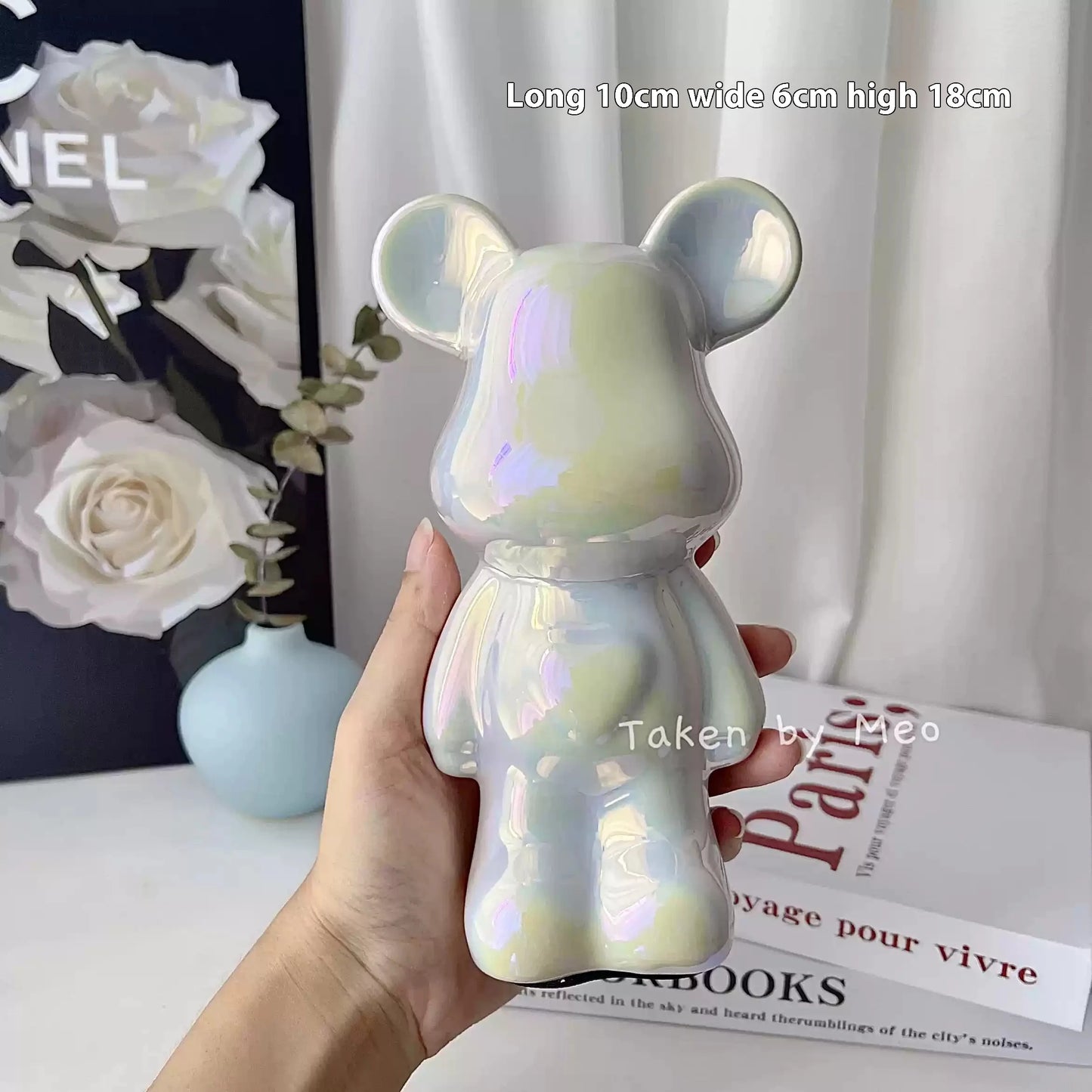 Light Luxury Bear Ornament, High-End Ceramic Living Room Foyer, Tv Cabinet, Piggy Bank, Home Decoration, Gift Giving