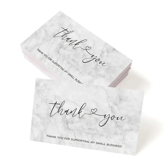 50Pcs 2x3.5 Inch Thank You Cards Small Business, Commercial Decoration Label,Thanks You Card For Retail Store Owner