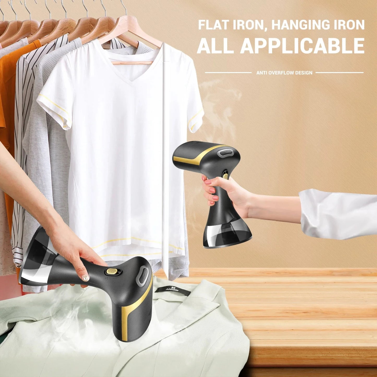 1500W Portable Hanging Iron Machine Hand Holding Ironing Machine Iron Machine Household Steam Wet Ironing Steam Iron for Clothes