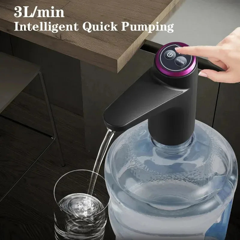 Automatic Electric Water Dispenser USB Barreled Water Pump Water bottle Gallon Drinking Bottle Switch Water Treatment Appliances