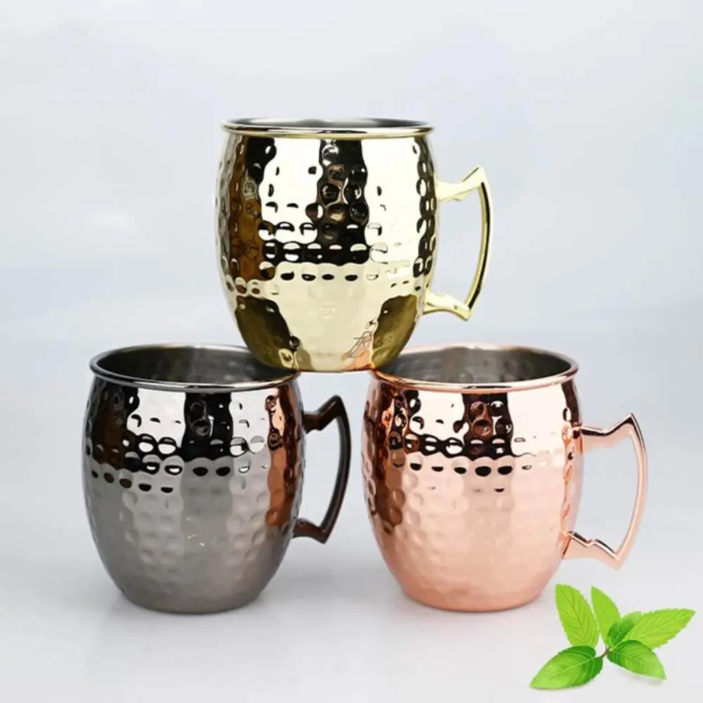 500ml Pure Copper Cup Handcrafted Moscow Mule Moscow Mule Mugs Brushed Appearance Thickened Mug Cup Mules Cocktails Coffee Beer