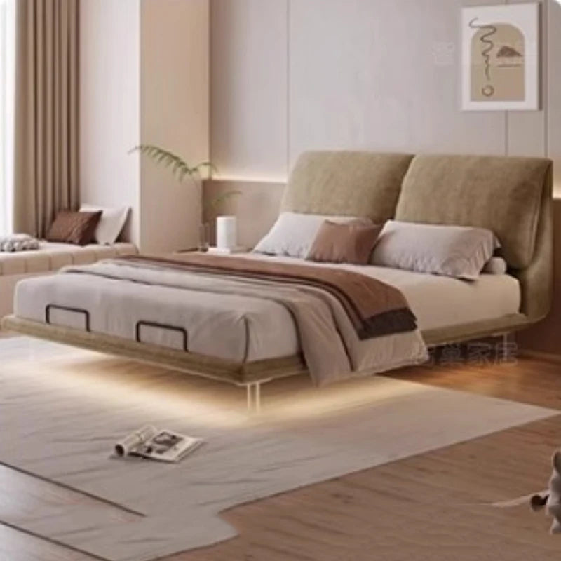 Bedroom Electric Beds Leg Support Dressing French Frame Bed Headboards Double Lounge Camas Matrimonial House Accessories