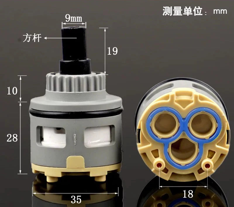 2 Way 35mm Faucet Cartridge for Multifunctional Kitchen Taps