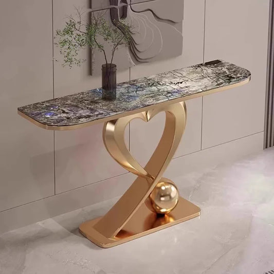 Beauty Aesthetic Console Table Design Glamour Metal Hallway Console Table Vintage Luxury Tisch Wohnzimer Home Furniture