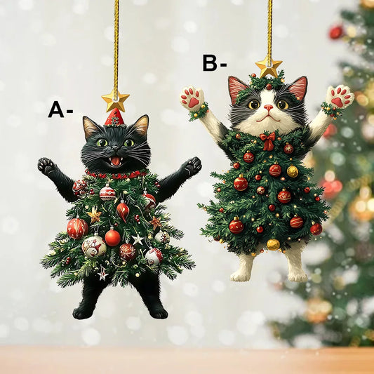 Acrylic Xmas Decoration Vibrant Cute Colorful Party Supplies Playful Hanging Decoration For Festive Season New Year 2025