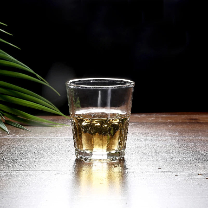 20ml Thick Bottom Vodka Glass Party Light Luxury Octagonal Cup Transparent Drinkware 6pcs Set Vintage Baijiu Cup Elegant Gifts