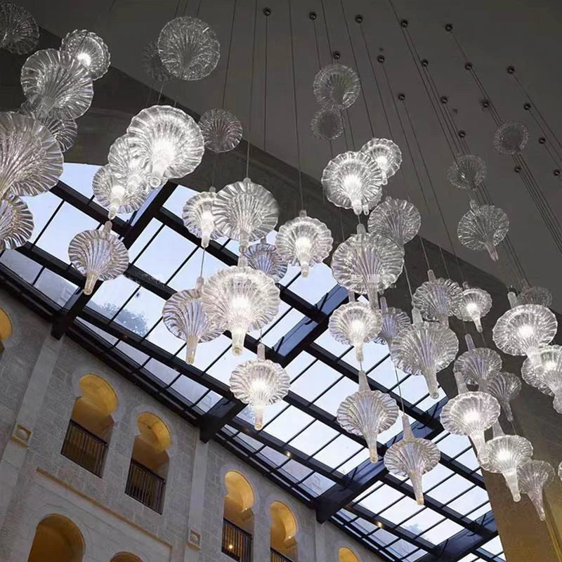 Unique Creative Project Chandelier light For Hotel Restaurant Wedding Decoration big Hanging Lamp Pendant Light Stair Chandelier