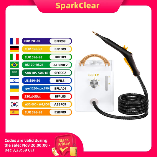 2600W High Temperature and Pressure Steam Cleaner 1000ml Large Water Tank 6 - Speed Adjustable Pressure Steam Cleaning Machine