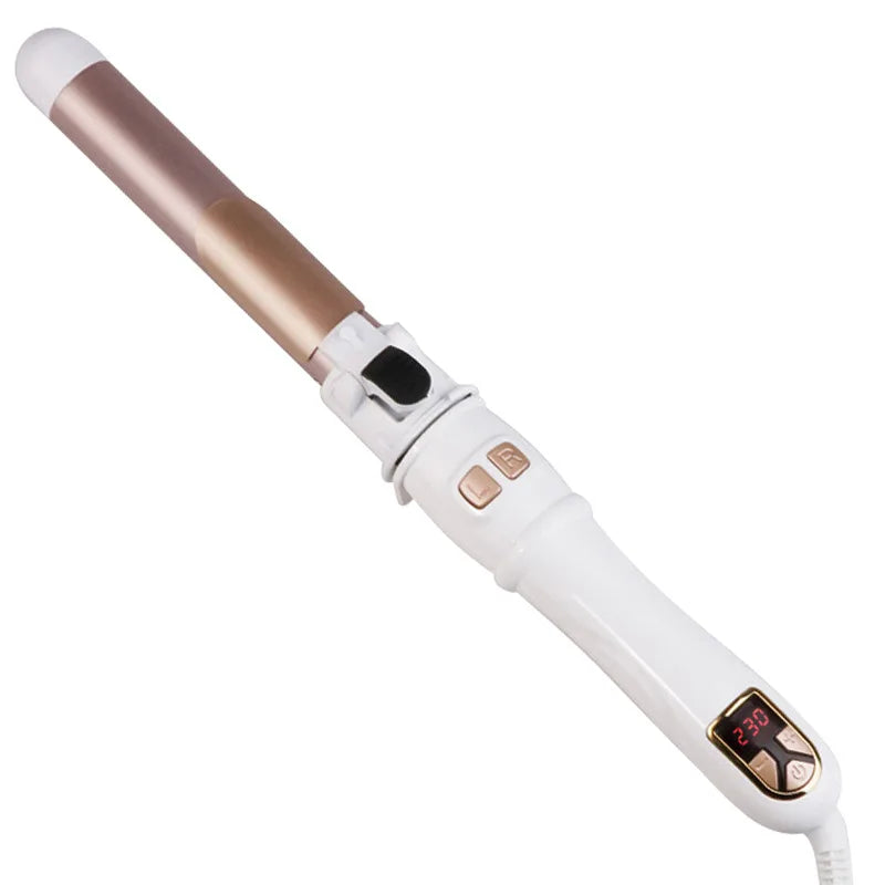 Automatic Hair Curler 1.1inches Rotating Curling Iron with LED Display Fast Heating Curling Wand Hair Curler for Home&Travel Use