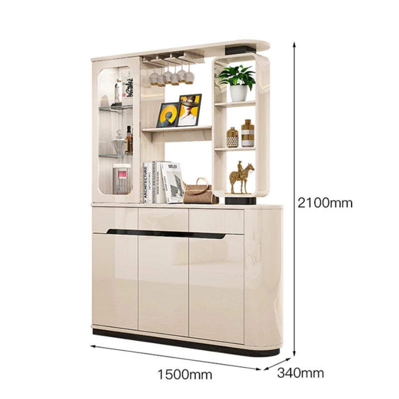 White Wine Drinks Display Cabinet Organizer Shelf Closet Curio Display Cabinet Storage Modern Woonkamer Kasten Furnitures