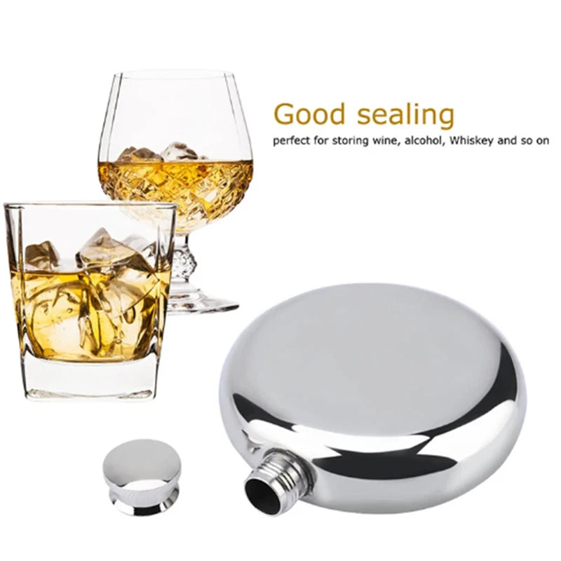 2/3/5/8Oz Vodka Whiskey Bottle Alcohol Hip Flasks Russian Round Wine Bottle groomsmen gifts Alcohol Flask Liquor Pot Accessories